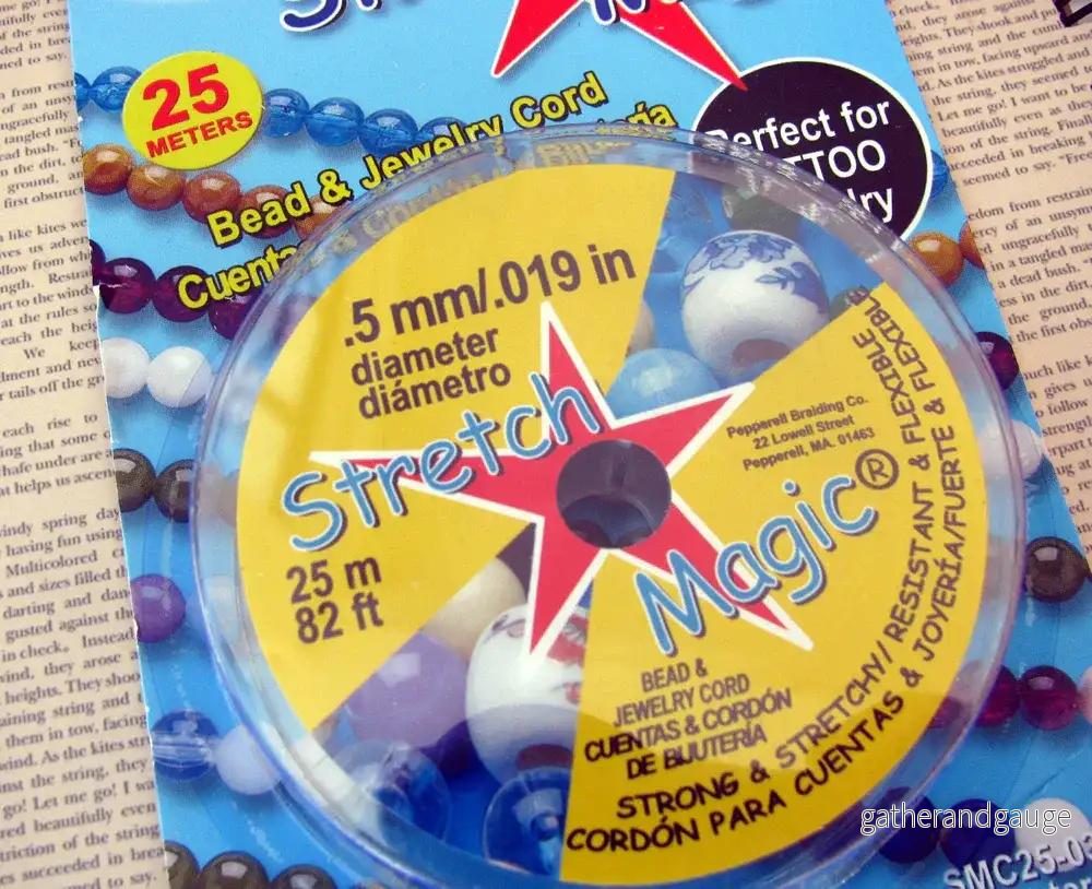 Stretch Magic - Elastisktråd Svart 0,5 mm 25 m - Bild 2