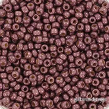 Miyuki Seed Beads - Duracoat Galvanized Matte Eggplant 11/0, 10 gram