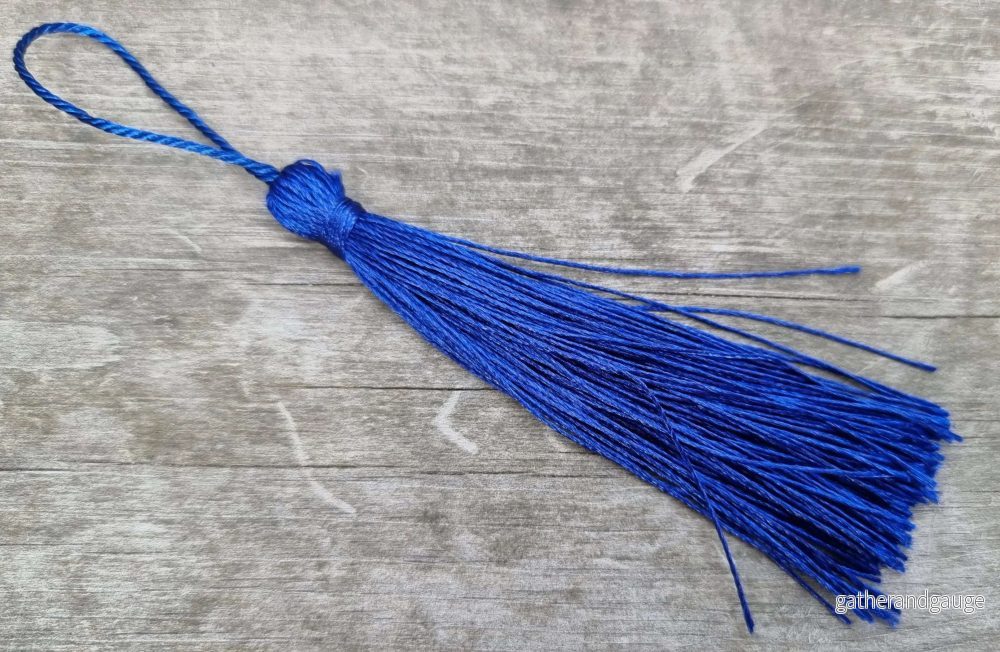 Hänge tassel Polyester – Mörkblå 80mm 1 styck Hänge tassel Polyester – Mörkblå 80mm 1 styck