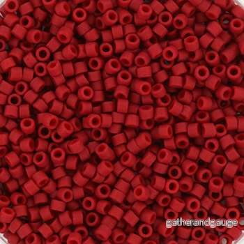 Miyuki Delica – BD Dyed Matte Opaque Maroon 11/0, 5 gram Miyuki Delica – BD Dyed Matte Opaque Maroon 11/0, 5 gram