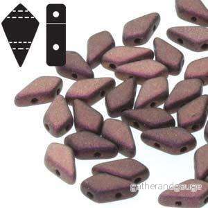 Kite Bead - Polychrome Plum 9x5mm, 10 gram
