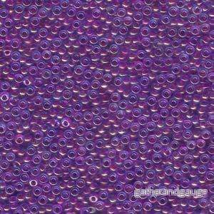 Miyuki Seed Beads - Purple Lined Aqua 11/0, 24 Gram - Bild 2