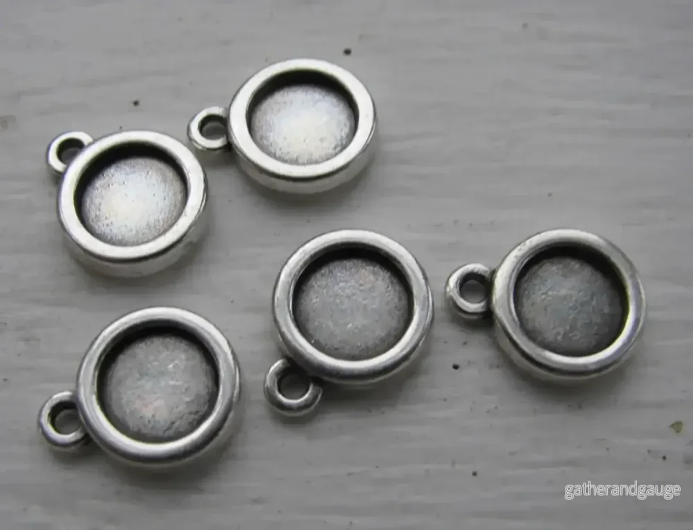 Ramberlock silverpläterad - Enkel rund 7mm, 1 styck