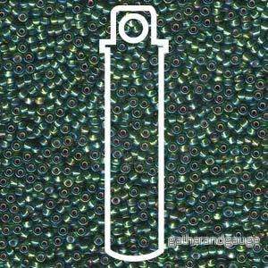 Miyuki Seed Beads - Silverlined Olive AB 11/0, 24 gram