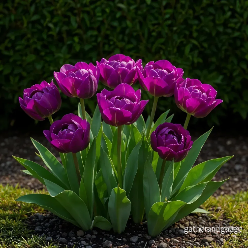 Green boutiQ - Bloembollen - Tulp Double Lilac - Kleur Paars - 12 stuks - Bolmaat 11/12 - XXL Pack - Bild 2