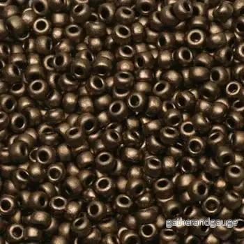 Miyuki Seed Beads - Matt Metallic Bronze 11/0, 10 gram