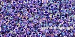 TOHO seed beads - Inside-Color Rainbow Crystal/Tanzanite-Lined (11-181) 11/0, 10 gram