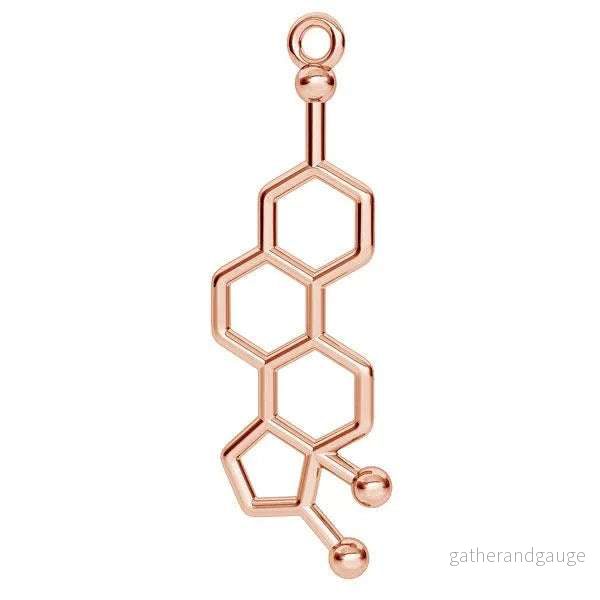 Berlock 925 Silver 18K Rose Gold plated – Östrogen 1 styck Berlock 925 Silver 18K Rose Gold plated – Östrogen 1 styck