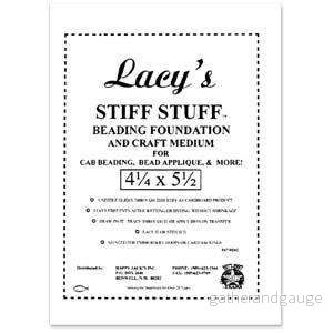 Bas för pärlbroderi – Lacy´s Stiff Stuff, liten 6 ark Bas för pärlbroderi – Lacy´s Stiff Stuff, liten 6 ark