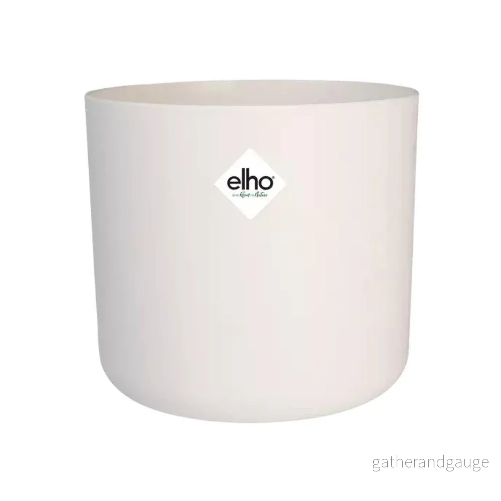 ELHO b.för mjuk rund vit blomkruka 25 cm