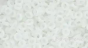 TOHO Demi Round - Transparent-Rainbow-Frosted Crystal 8/0 5 gram