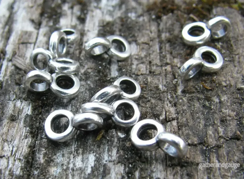 Berlockhållare Silverpläterad - Mini, 10-pack - Bild 2
