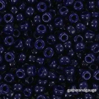Miyuki Seed Beads – Duracoat Opaque Dark Navy Blue 8/0, 10 Gram