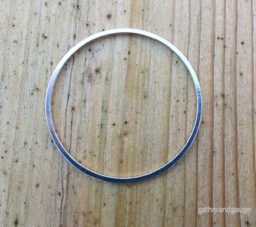 Cirkel Silverpläterad - 30 mm 1 styck