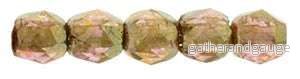 Tjeckiska Firepolish - Luster Rose/gold topaz 2,5mm 50-pack