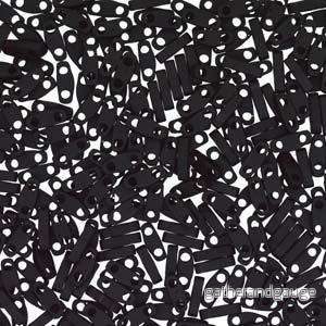 Miyuki Quarter Tila – Matte Black 5×1,2mm – 5 gram