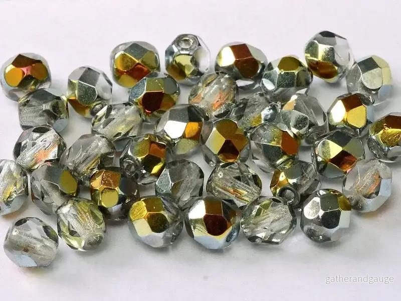 Tjeckiska Firepolish - Marea, 4 mm, 50-pack