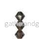 Tjeckiska MC Bicone - Black Diamond 4 mm, 1 sträng