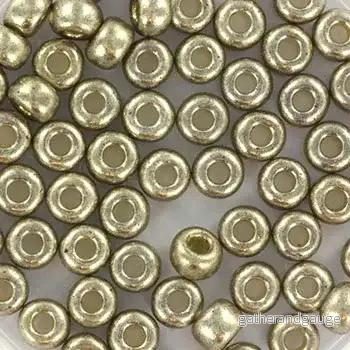 Miyuki Seed Beads – Duracoat Galvanized LT Smokey Pewter 6/0, 10 gram Miyuki Seed Beads – Duracoat Galvanized LT Smokey Pewter 6/0, 10 gram