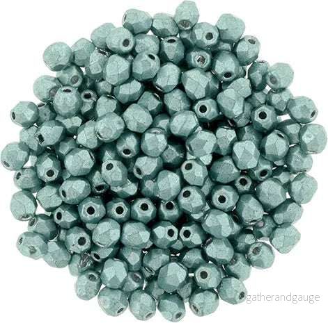Tjeckiska Firepolish - Saturated Metallic Island Paradise 3 mm, 50-pack