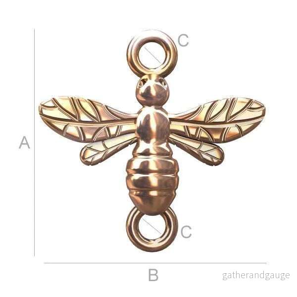 Connector 925 Silver 18K Rose Gold – Bi, 14.5mm 1 styck Connector 925 Silver 18K Rose Gold – Bi, 14.5mm 1 styck