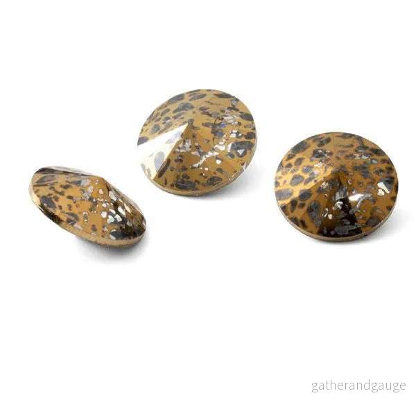 Rivoli - Golden Patina 12mm, 1 styck