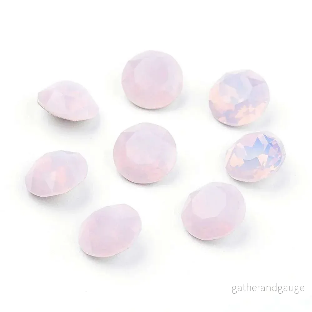 Kinesisk Strass - Round Stone Rosewater Opal 10mm 1 styck - Bild 2