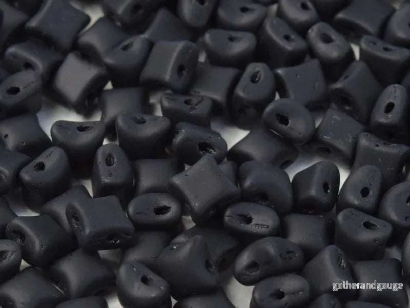 Wibeduo® - Jet Matte 8x8mm, 15-pack