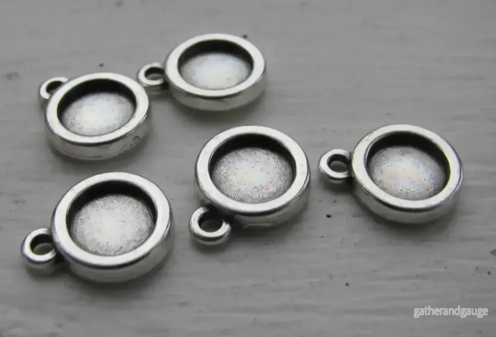 Ramberlock silverpläterad - Enkel rund 7mm, 1 styck - Bild 2