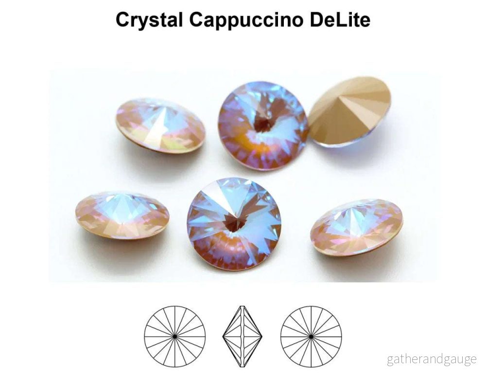 Primero Crystals 1122 Rivoli - Crystal Cappuccino DeLite 12mm 1 styck