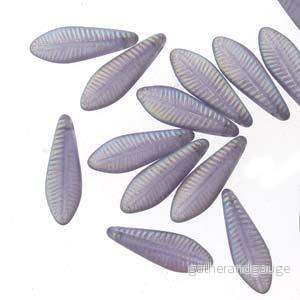 Dagger - Tanzanite Matt Laser Feather 5x16mm, 1 sträng