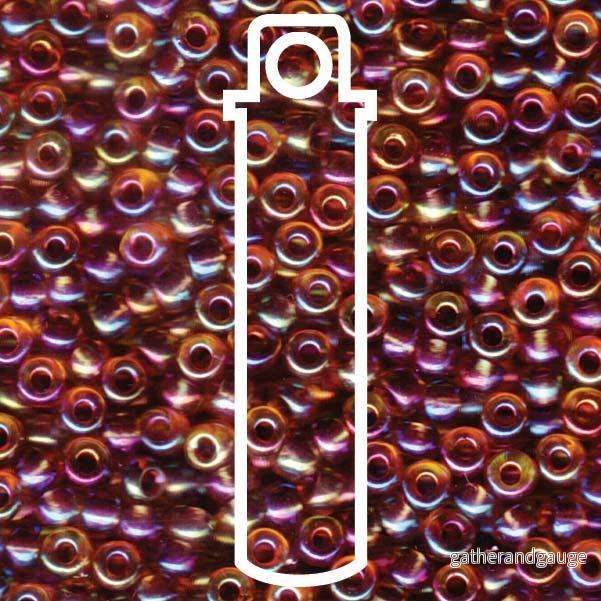 Miyuki seed beads – Berry Lined LT Topaz AB 6/0, 20 gram Miyuki seed beads – Berry Lined LT Topaz AB 6/0, 20 gram