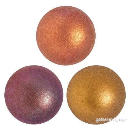 Cabochon par Puca® – Yellow Gold Metallic Iris 25 mm, 1 styck Cabochon par Puca® – Yellow Gold Metallic Iris 25 mm, 1 styck