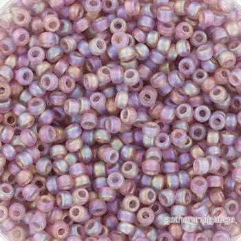Miyuki Seed Beads - Transparent Matte AB Smoky Amethyst 11/0, 10 gram