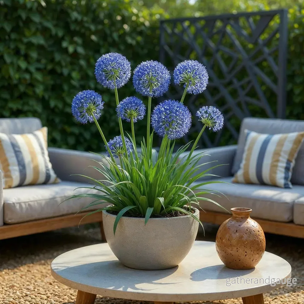 Green boutiQ - Bloembollen - Allium Caeruleum - Kleur Blauw - 40 stuks - Bolmaat 4/5 - XXL Pack - Bild 3