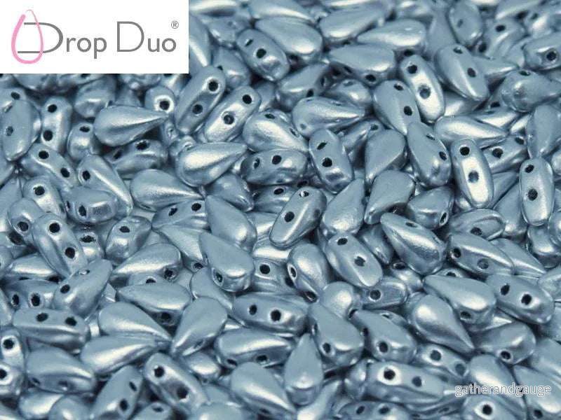 DropDuo® – Aluminium Silver 3x6mm, 30-pack DropDuo® – Aluminium Silver 3x6mm, 30-pack