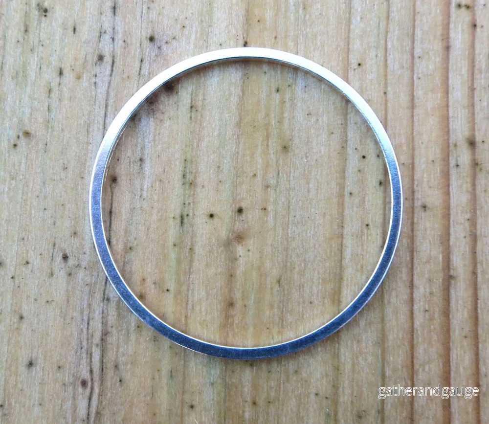 Cirkel Silverpläterad - 25 mm 1 styck