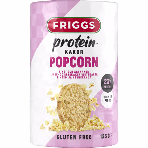 Friggs Popcorn Proteinkakor 125g Friggs Popcorn Proteinkakor 125g