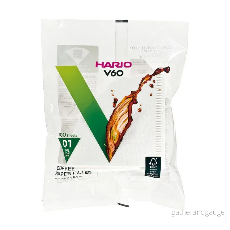 Hario Pappersfilter – V60-01 – 100-pack