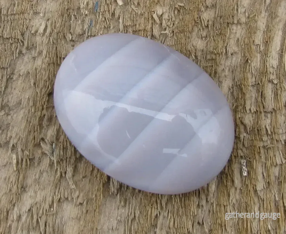 Cabochon Oval - Lila Randig 25x18mm - Bild 2