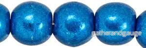 Tjeckiska Druks - Saturated Metallic Galaxy Blue 4 mm, 50-pack