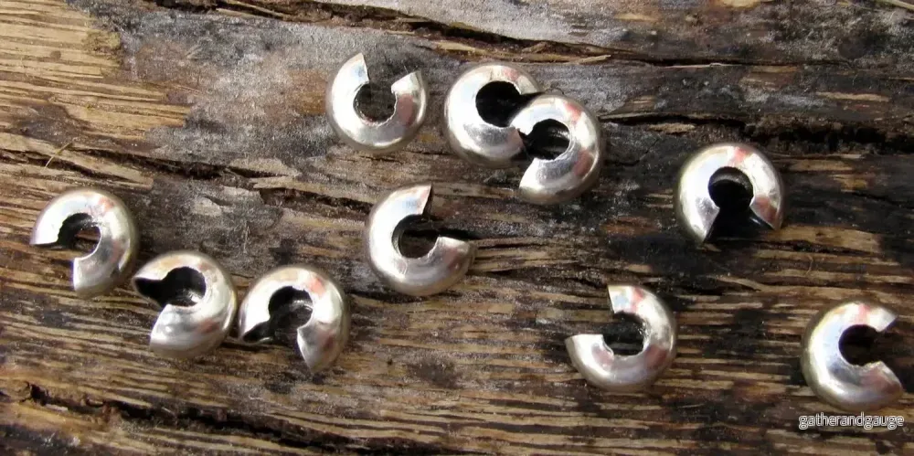 Klämtäckare Silverfärgad - 5mm 10-pack
