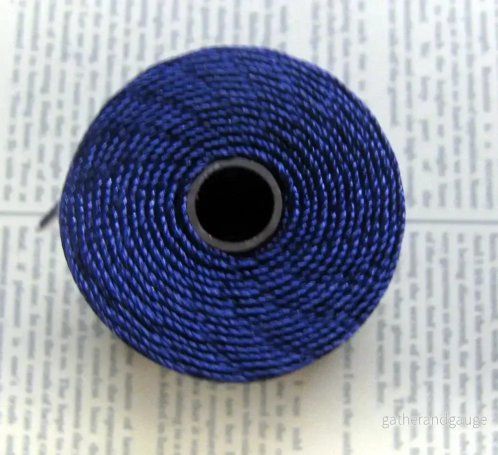 S- Lon bead cord - Purple, 1 rulle
