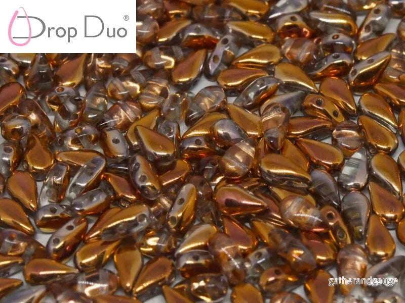 DropDuo® - Crystal Sunset 3x6mm, 30-pack