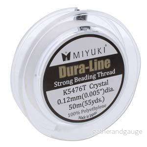 Miyuki Dura-Line – Crystal 0,12mm 50m Miyuki Dura-Line – Crystal 0,12mm 50m