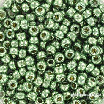 Miyuki seed beads – Duracoat Galvanized Sea Green 8/0, 10 gram Miyuki seed beads – Duracoat Galvanized Sea Green 8/0, 10 gram