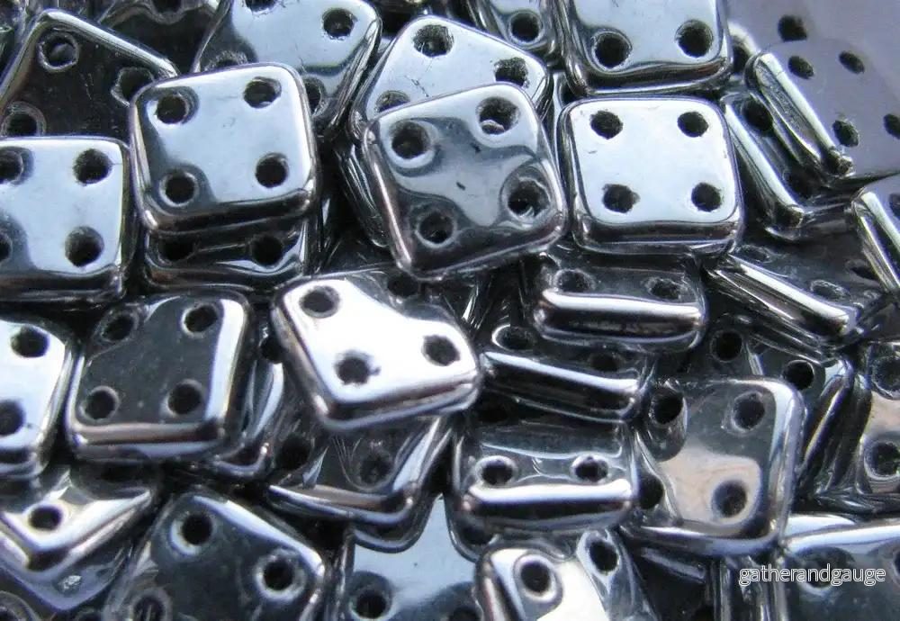 CzechMates QuadraTile – Silver 6x6x2mm, 10 gram