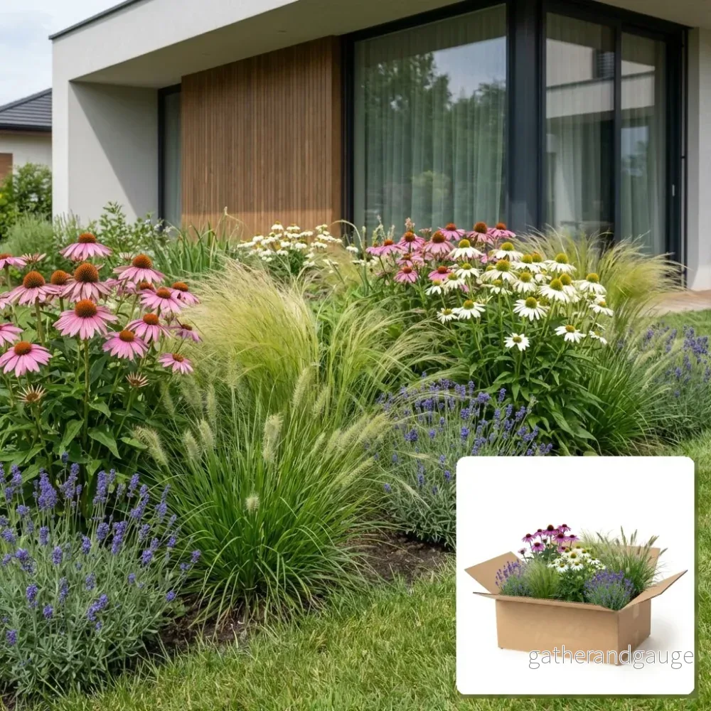 Pack Massif Plein Soleil Rose & Blanc - 30 plantes - Bild 2