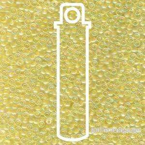 Miyuki seed beads – Crystal Lined Lt Yellow AB 11/0, 23 gram Miyuki seed beads – Crystal Lined Lt Yellow AB 11/0, 23 gram