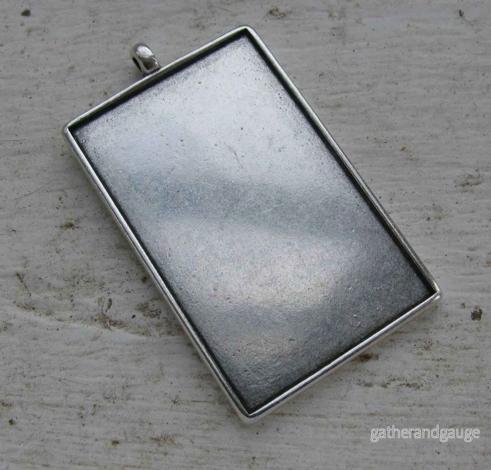Ramberlock Silverfärgad - Rektangulär 40x25mm 1 styck - Bild 2